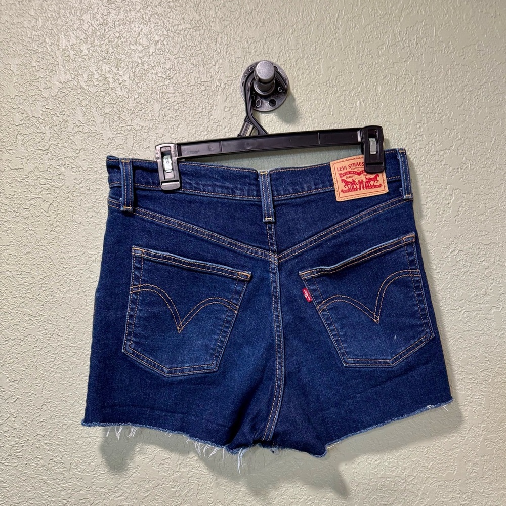 Levi's Dark Blue Jean Shorts - Picture 3 of 3